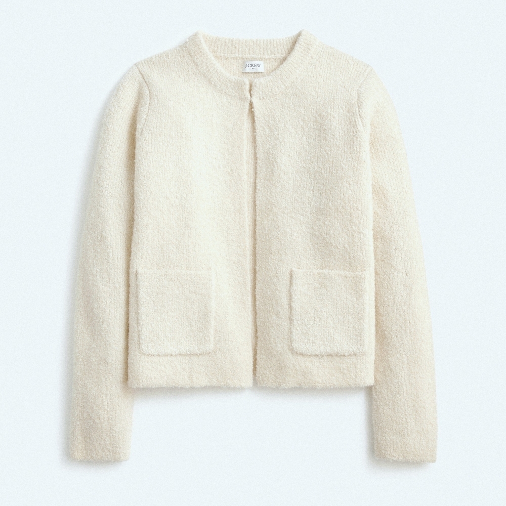 J.Crew Boucle Lady Cardigan, Cream